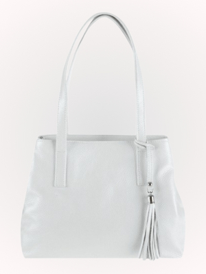 Beautiful White Women Trapeze Handbag